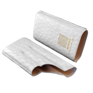 Lederetui Cohiba Atmosphere Weiß/Gold