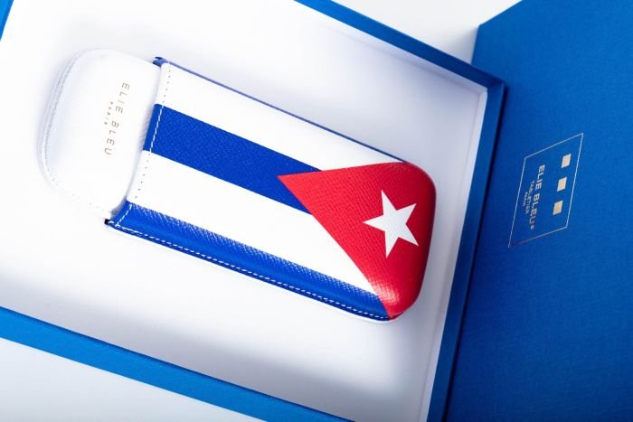 Elie Bleu - case 2 cigar fans Cal. 27 Cuba flag - Image 6