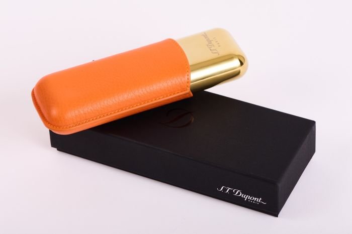 S-T.Dupont 2 CG CASE ORANGE GR/GOLDEN - Image 3