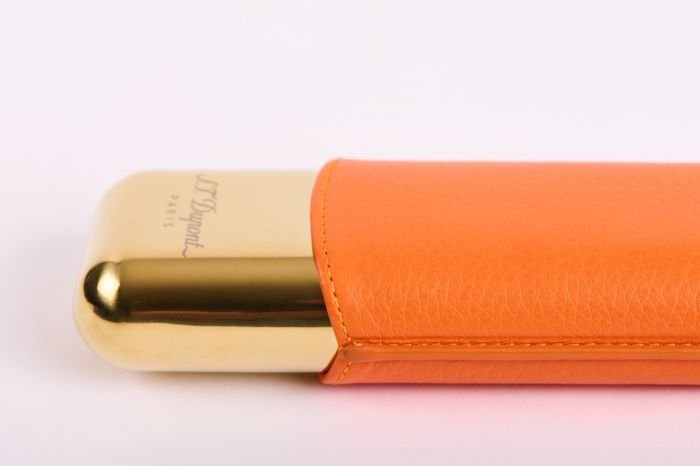 S-T.Dupont 2 CG CASE ORANGE GR/GOLDEN - Image 2