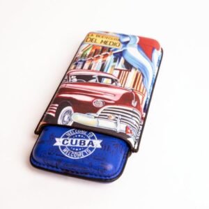 Cigar sliding case Cuba 3 pieces