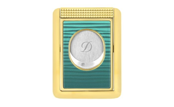 OVERVIEW Cigar cutter with double blade with chrome and brushed copper finish. Details S.T.Dupont Cigar Cutter Vintage Dimensions: 4.6cm x 1cm x 1cm x 7cm Spring-Loaded Blade. The blades are brought back safely into position after cutting. Cuts up to 52 ring gauges. More Information More Information Guillotine S.T. Dupont - Image 3