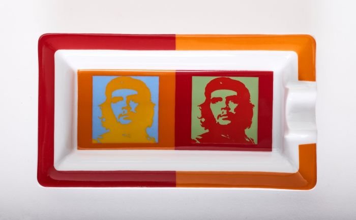 Porcelaine Ashtray "CHE" Popart Red